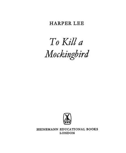 To Kill a Mockingbird