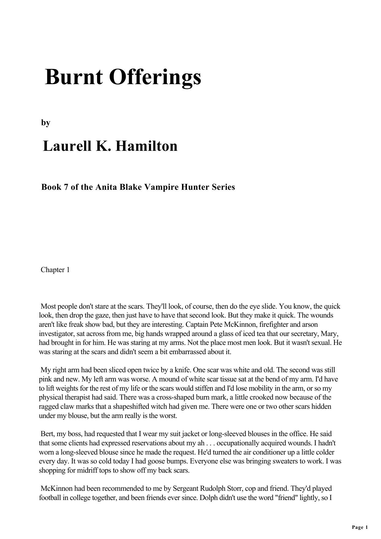 Anita Blake Vampire Hunter 07 - Burnt Offerings
