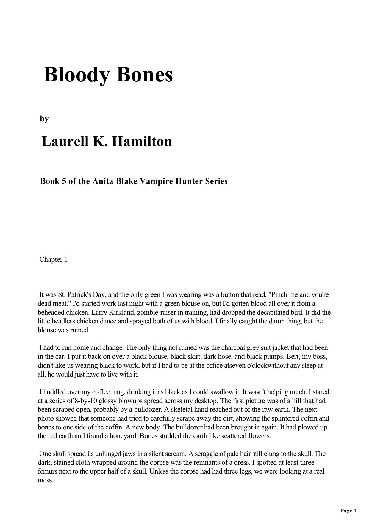Anita Blake Vampire Hunter 05 - Bloody Bones