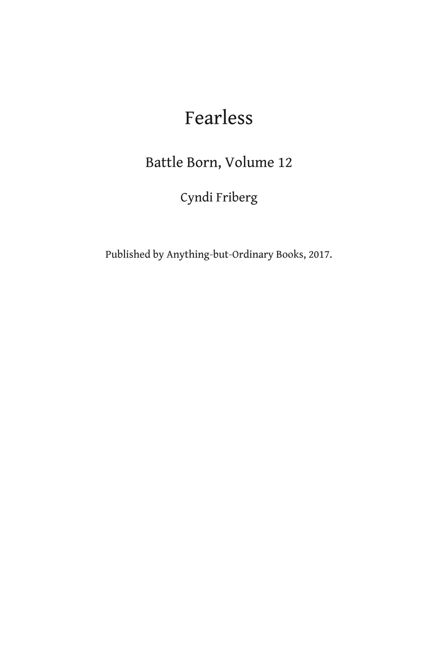 Fearless: Battle Born, #12