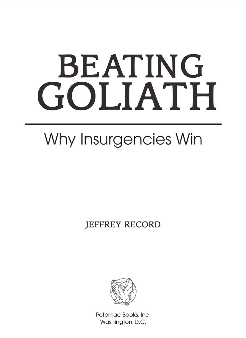 Beating Goliath