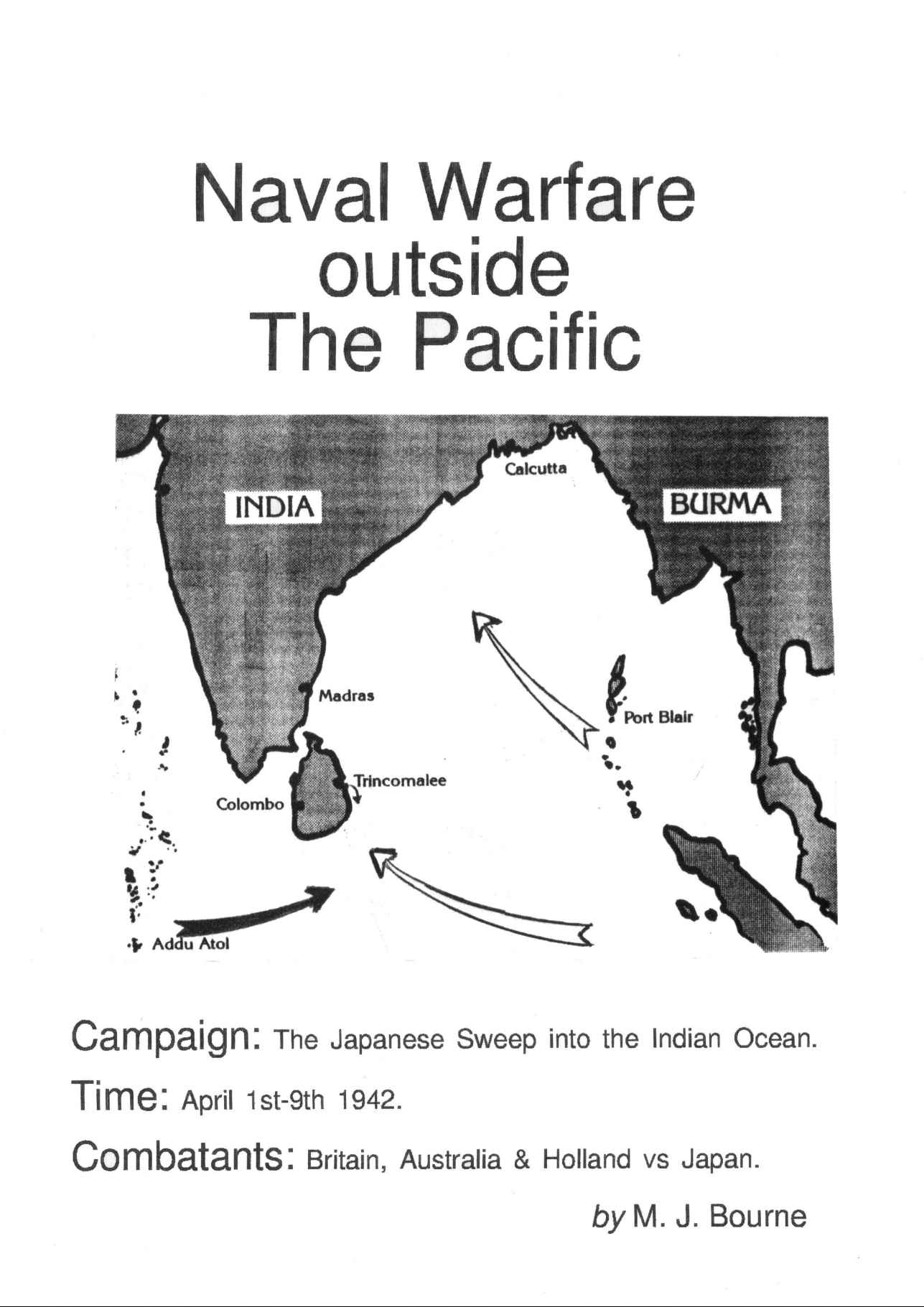 The Japanese Sweep Into the Indian Ocean