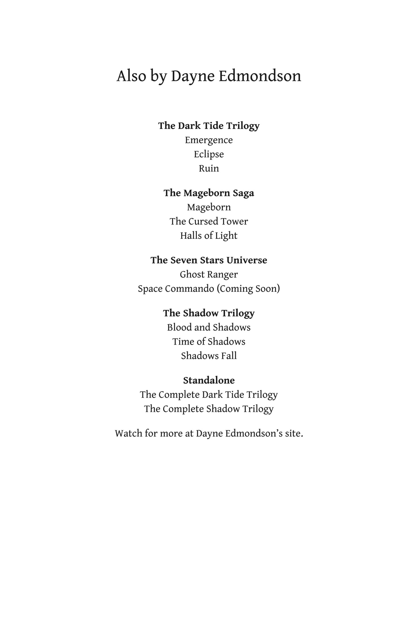 The Complete Shadow Trilogy