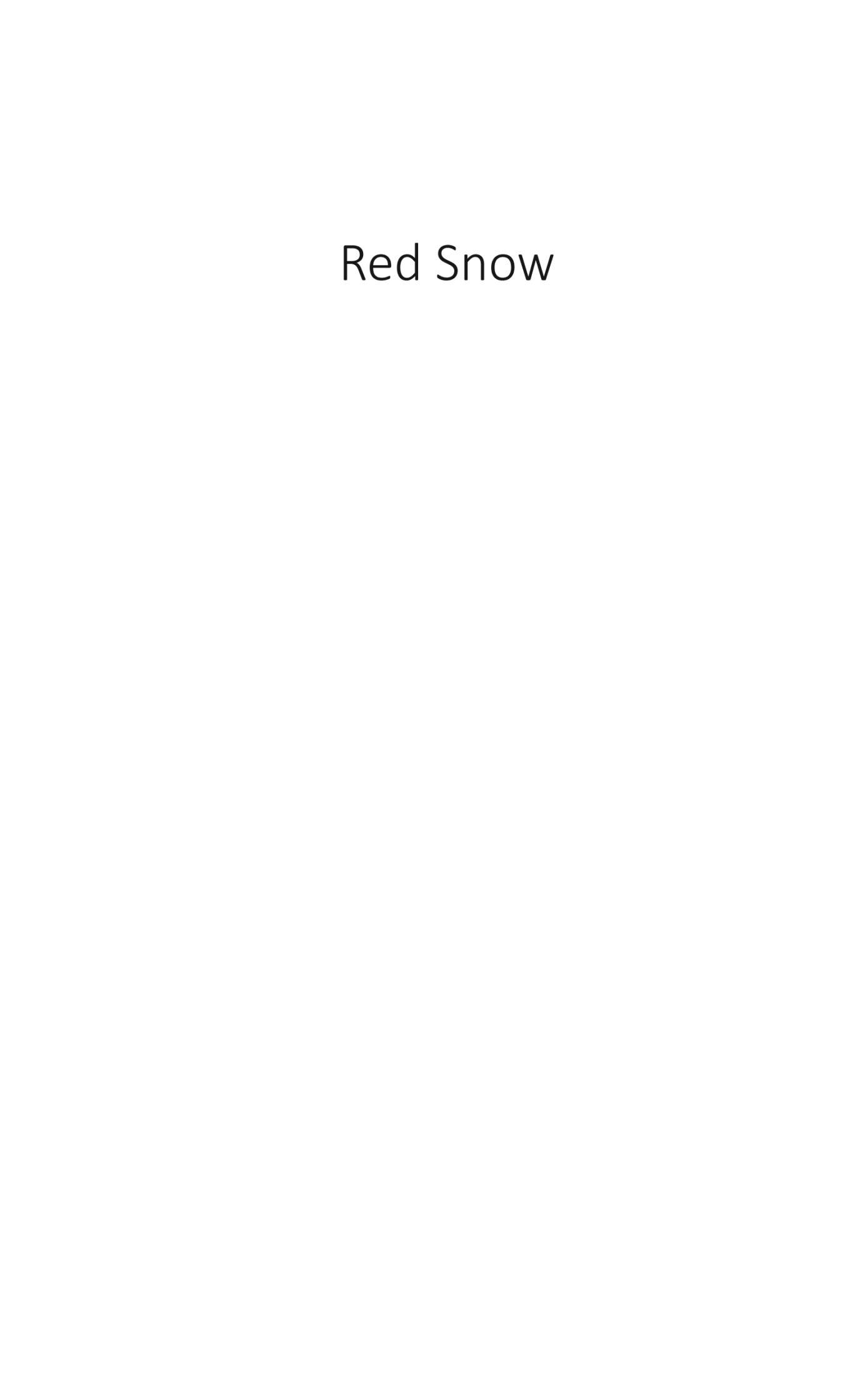 Red Snow